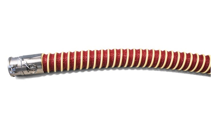 Linea alimentare con spirale esterna